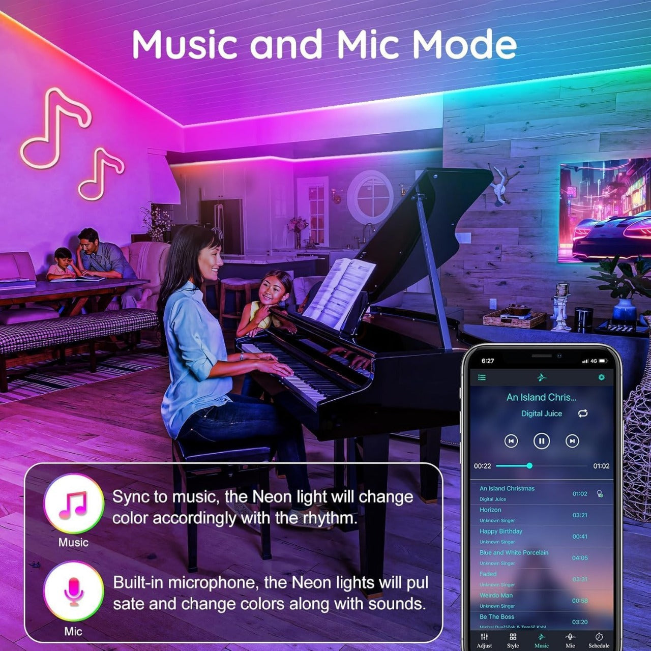 LumaGlow RGB Neon Rope Light (5M LED Strip)